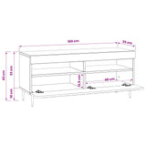 LED TV Cabinet White Engineered Wood
