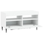 LED TV Cabinet ZWOLLE 81 x 35 x 43 cm White Engineered Wood