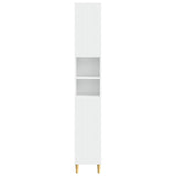Bathroom Cabinet with Open Shelf ARNHEM White 30 x 31 x 190 cm