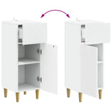 Bathroom Storage Cabinet ARNHEM White 30 x 31 x 80 cm - Low Angle