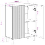 Bathroom Storage Cabinet ARNHEM White 59.5 x 31 x 80 cm - Extra Image