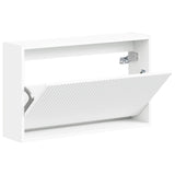Wall-Mounted Shoe Cabinet ARNHEM 71 x 17 x 43 cm White - Front View