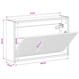 Wall-Mounted Shoe Cabinet ARNHEM 71 x 17 x 43 cm White