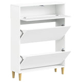 Shoe Cabinet ARNHEM 78 x 24 x 103 cm Engineered Wood White