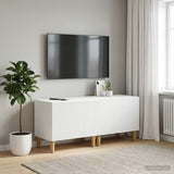 TV Cabinet White Engineered Wood