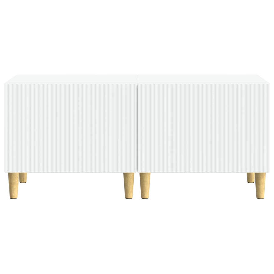 TV Cabinet White Engineered Wood