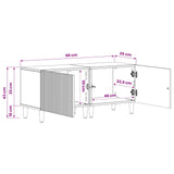 TV Cabinet White Engineered Wood - Extra Image