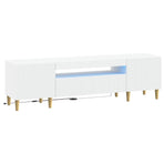 LED TV Cabinet ARNHEM 153 x 35 x 43 cm White Engineered Wood