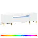 LED TV Cabinet ARNHEM 153 x 35 x 43 cm White Engineered Wood