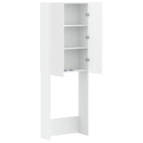 Toilet Cabinet ARNHEM White 66 x 25.5 x 190 cm Engineered Wood