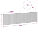 Wall-Mounted Headboard ARNHEM Sonoma Oak Engineered Wood