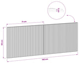 Wall-Mounted Headboard ARNHEM Sonoma Oak Engineered Wood