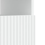 LED TV Cabinet White Engineered Wood - Close-Up Angle