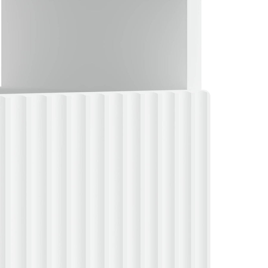 LED TV Cabinet ARNHEM 100 x 35 x 43 cm White Engineered Wood