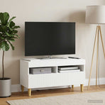 LED TV Cabinet ARNHEM 81 x 35 x 43 cm White Engineered Wood
