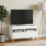LED TV Cabinet ARNHEM 81 x 35 x 43 cm White Engineered Wood - Top-Down View
