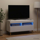 LED TV Cabinet ARNHEM 81 x 35 x 43 cm White Engineered Wood