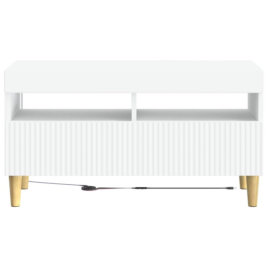 LED TV Cabinet ARNHEM 81 x 35 x 43 cm White Engineered Wood