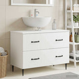 Bathroom Sink Cabinet HAARLEM White 82 x 41 x 58.5 cm