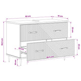 Bathroom Sink Cabinet HAARLEM White 82 x 41 x 58.5 cm - Extra Image
