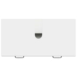 Bathroom Sink Cabinet HAARLEM White 82 x 41 x 58.5 cm - Rear View