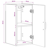 Bathroom Wall Cabinet HAARLEM White 30 x 31 x 59 cm