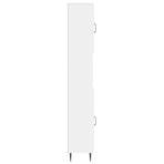 Bathroom Cabinet with Open Shelf HAARLEM White 30 x 31 x 190 cm