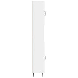 Bathroom Cabinet with Open Shelf HAARLEM White 30 x 31 x 190 cm - Top-Down View