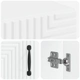 Bathroom Storage Cabinet HAARLEM White 30 x 31 x 80 cm