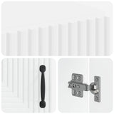 Bathroom Storage Cabinet HAARLEM White 59.5 x 31 x 80 cm