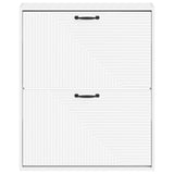 Wall-Mounted Shoe Cabinet HAARLEM 71 x 17 x 86 cm White - Side View
