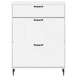 Shoe Cabinet HAARLEM 78 x 24 x 103 cm Engineered Wood White