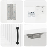 Dartboard Cabinet HAARLEM White 52.5 x 10.5 x 53.5 cm