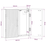 Dartboard Cabinet HAARLEM White 52.5 x 10.5 x 53.5 cm