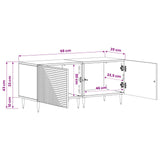 TV Cabinet White Engineered Wood - Extra Image