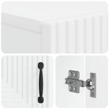 Toilet Cabinet HAARLEM White 66 x 25.5 x 190 cm Engineered Wood