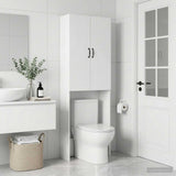 Toilet Cabinet HAARLEM White 66 x 25.5 x 190 cm Engineered Wood