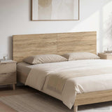 Wall-Mounted Headboard HAARLEM Sonoma Oak Engineered Wood