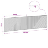 Wall-Mounted Headboard HAARLEM Sonoma Oak Engineered Wood - Extra Image