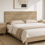 Wall-Mounted Headboard HAARLEM Sonoma Oak Engineered Wood