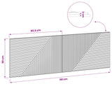 Wall-Mounted Headboard HAARLEM Sonoma Oak Engineered Wood - Extra Image