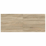 Wall-Mounted Headboard HAARLEM Sonoma Oak Engineered Wood - Front View