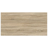 Wall-Mounted Headboard HAARLEM Sonoma Oak Engineered Wood - Front View