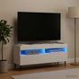 LED TV Cabinet HAARLEM 100 x 35 x 43 cm White Engineered Wood