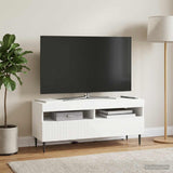LED TV Cabinet HAARLEM 100 x 35 x 43 cm White Engineered Wood - Top-Down View