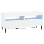 LED TV Cabinet HAARLEM 100 x 35 x 43 cm White Engineered Wood