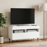 LED TV Cabinet HAARLEM 81 x 35 x 43 cm White Engineered Wood