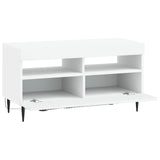 LED TV Cabinet White Engineered Wood - Side View