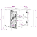 Bathroom Sink Cabinet DELFT White 59.5 x 31.5 x 59 cm - Extra Image