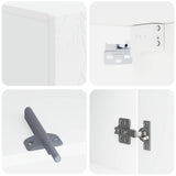 Bathroom Wall Cabinet DELFT White 30 x 31 x 59 cm